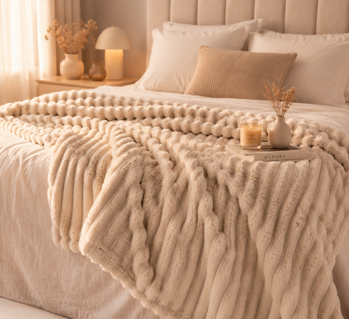Plaid cocooning Elunia - Douceur & confort grossesse