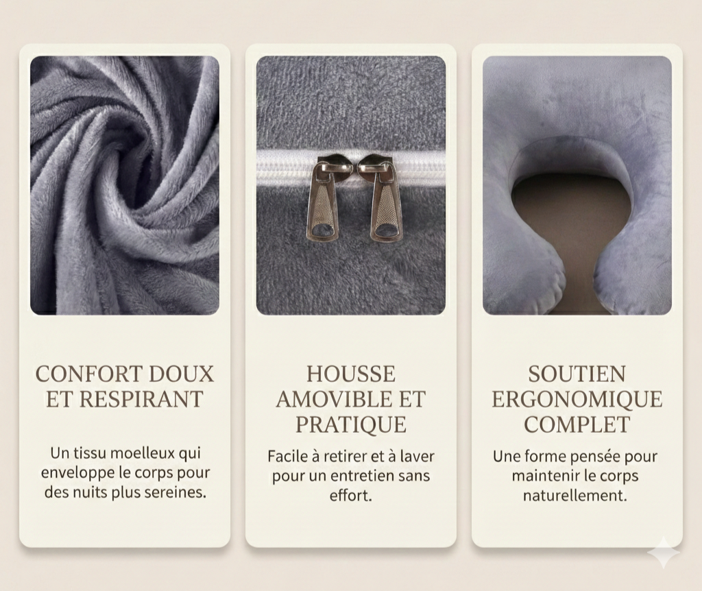 Coussin de grossesse ergonomique - Elunia