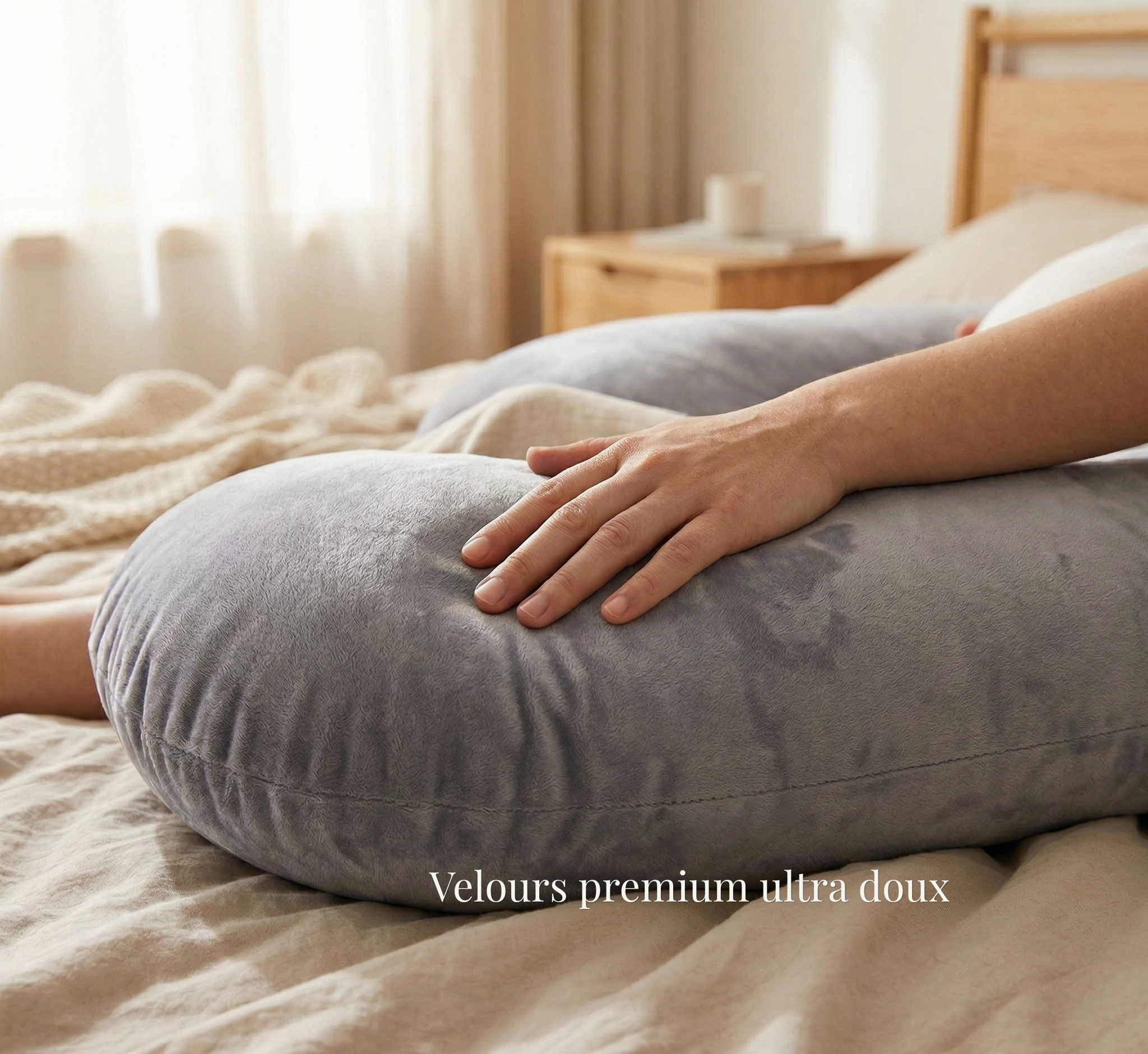 Coussin de grossesse - Maintien doux et confort enveloppant - Elunia